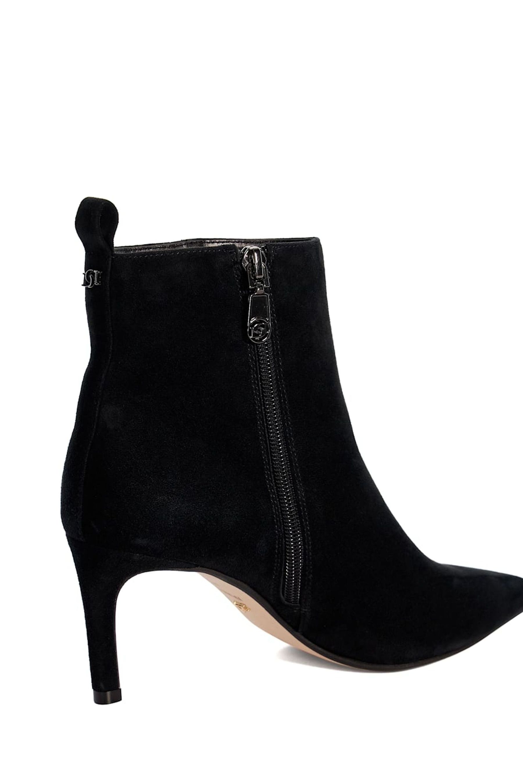 Dune black heeled boots sales