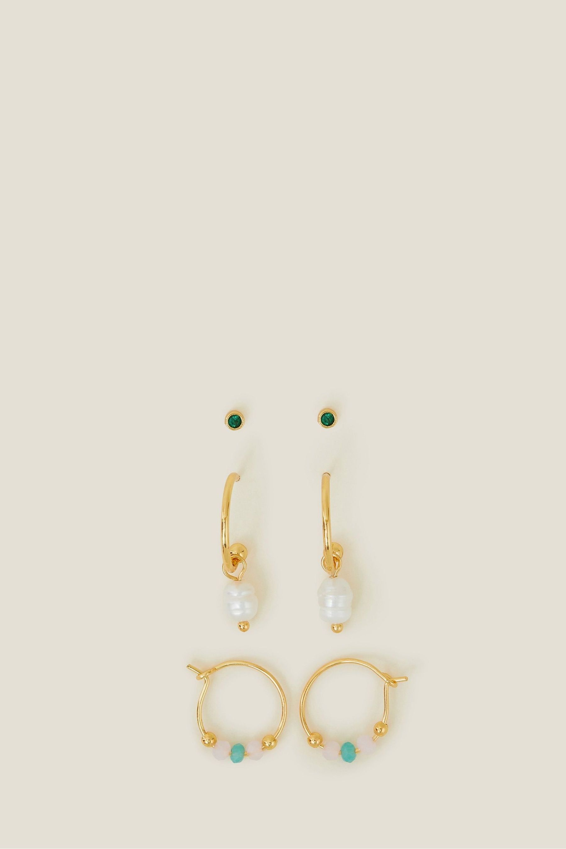 Gold plated earrings accessorize hot sale