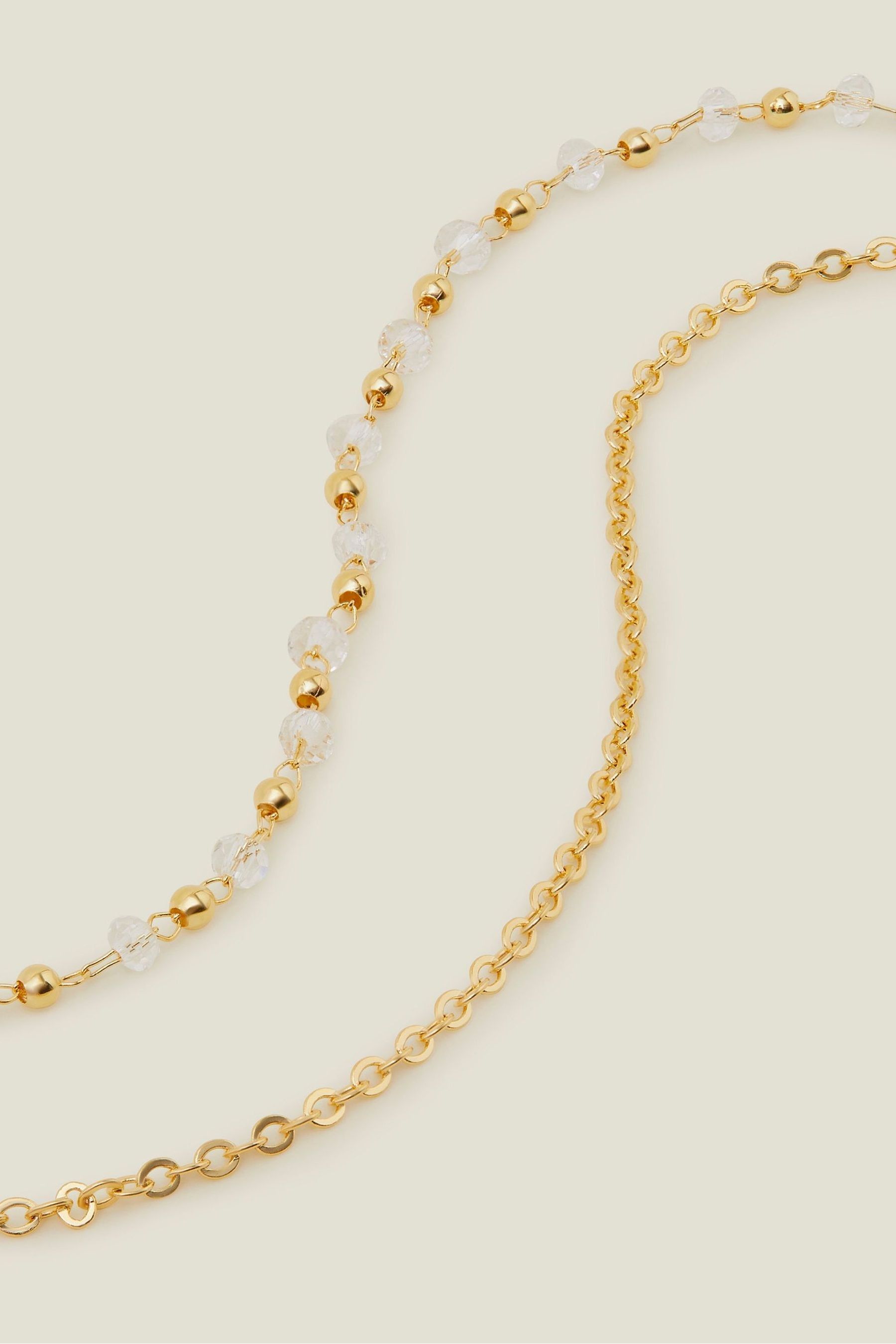 Gold plated necklace accessorize deals