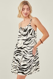 Accessorize Natural Zebra Print Swing Dress - Image 1 of 3