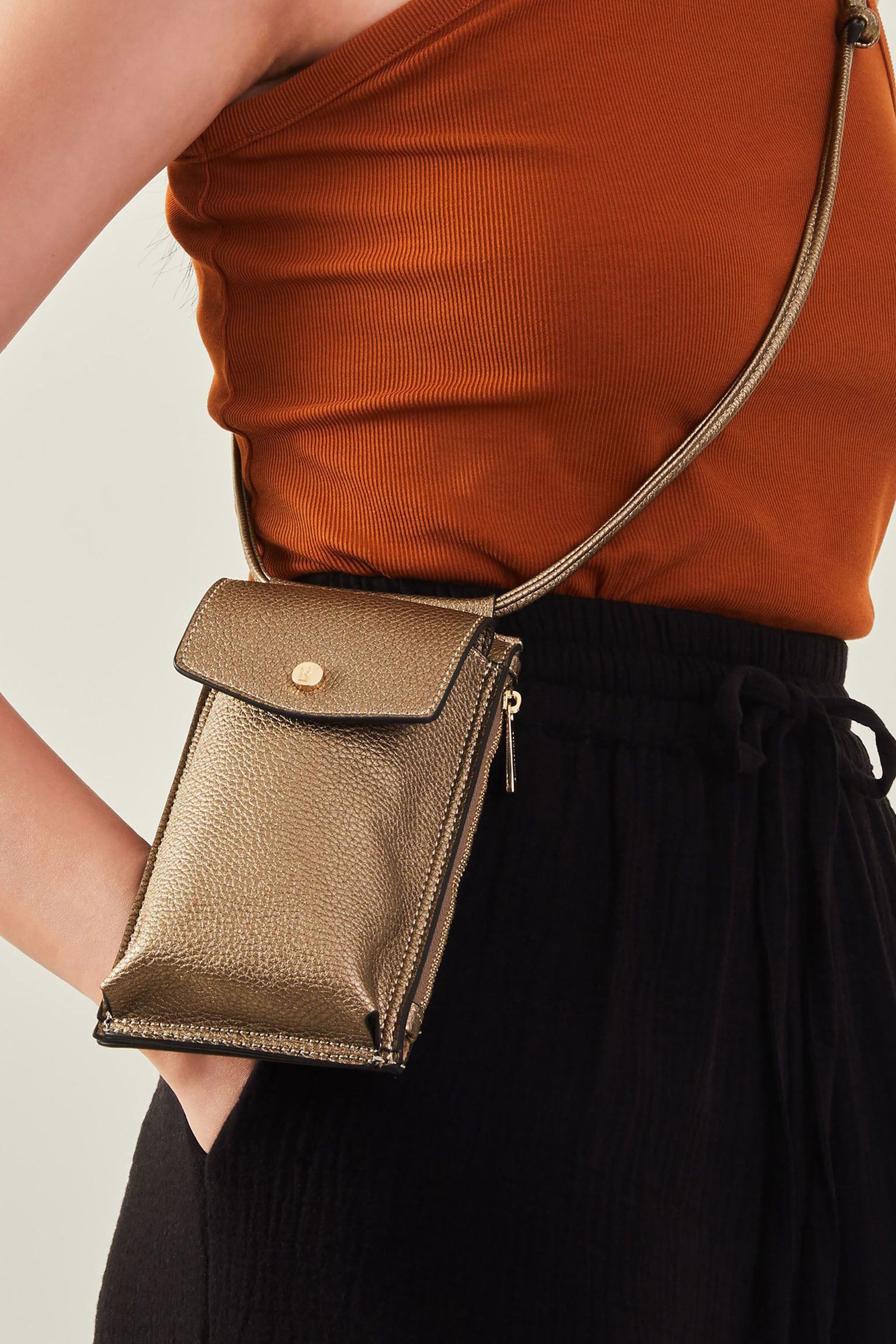 Buy Accessorize Metallic Phone Bag from Next Ireland