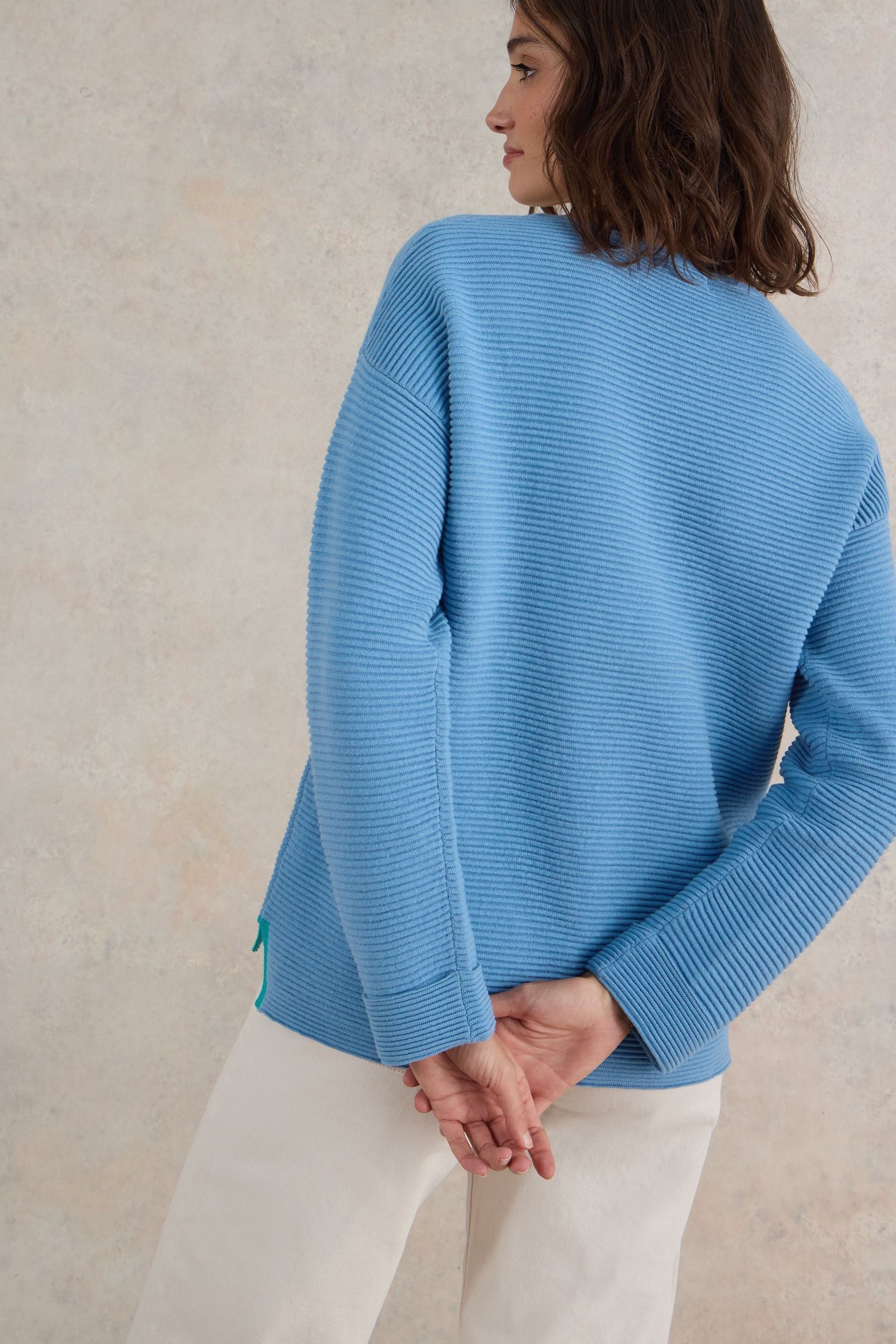 White Stuff Blue Jana Jumper 22 Womens
