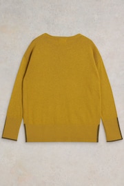 White Stuff Yellow Olive Jumper - Image 6 of 7