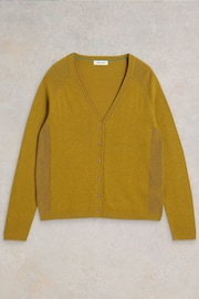 White Stuff Yellow Luna V-Neck Cardigan - Image 5 of 7