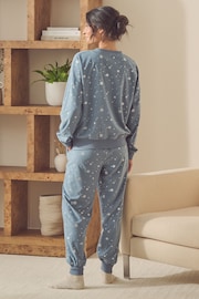 Blue Snowflake Cosy Long Sleeve Pyjamas - Image 2 of 9