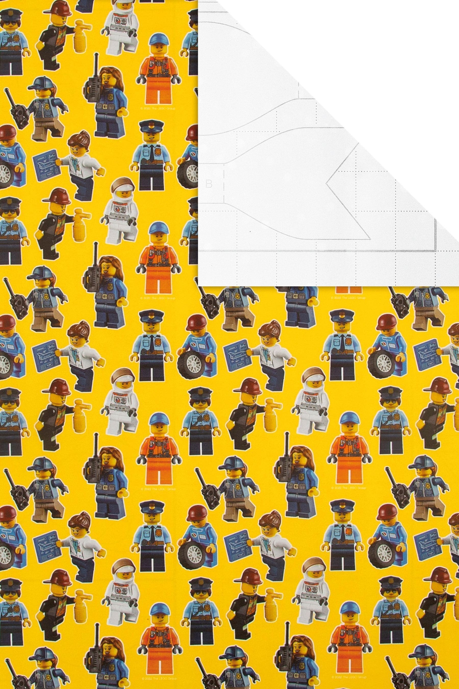 Buy Hallmark Yellow Lego Minifigure Wrapping Paper 3 Rolls x 2M from the Next UK online shop
