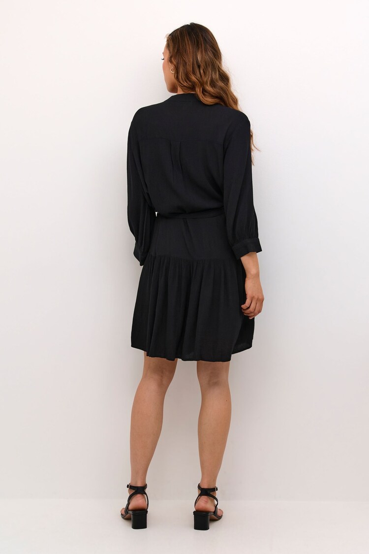 Soaked in Luxury Zaya 3/4 Sleeve Above Knee Black Dress - Image 2 of 4