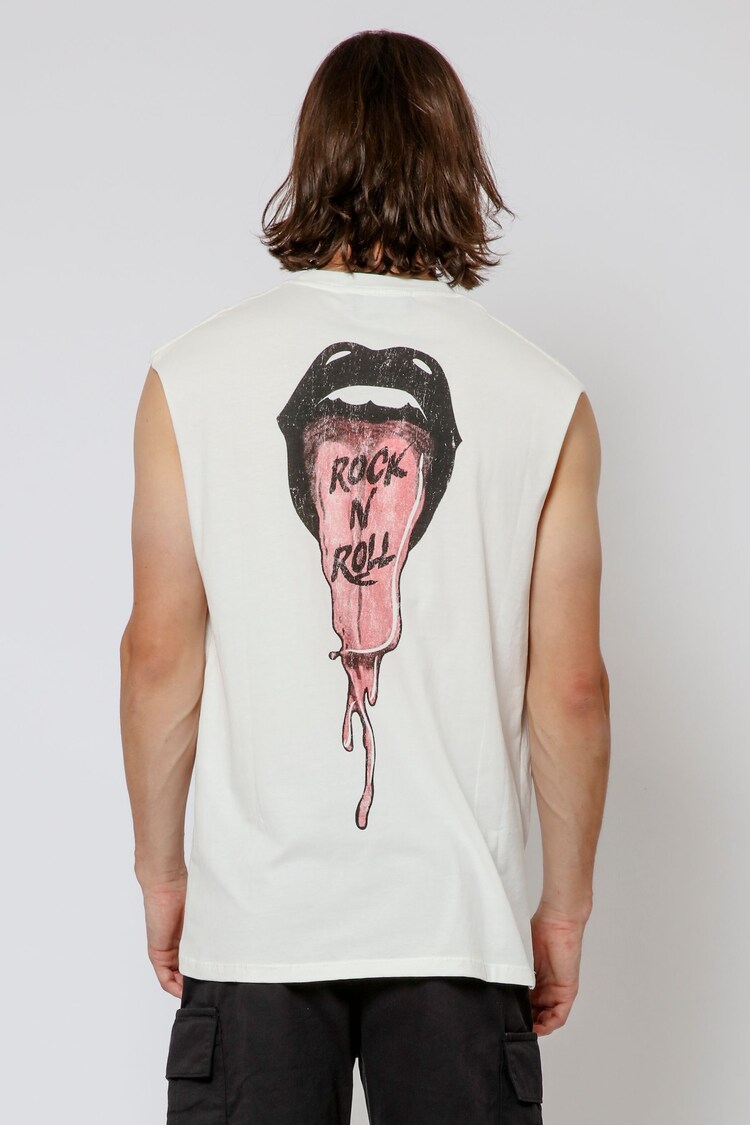 Religion White Tongue Tank Top - Image 1 of 5