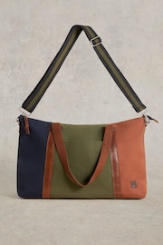 White Stuff Green Harry Canvas Holdall Bag - Image 1 of 4