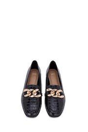 Novo Black Evoke Croc Chain Loafers - Image 3 of 3