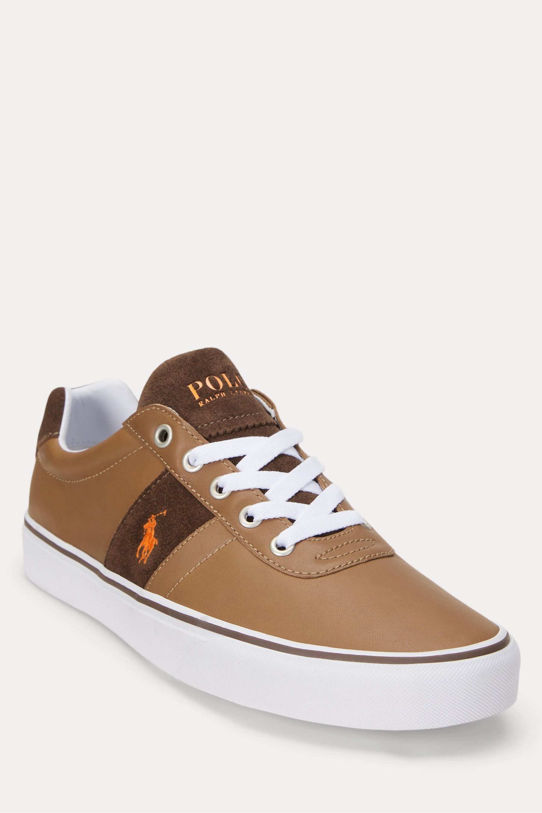 Buy Polo Ralph Lauren Leather Suede Hanford Trainers from the Next UK online shop