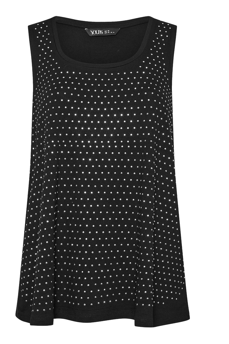 Yours Curve Black Studded Vest - Image 5 of 5