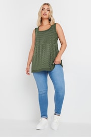 Yours Curve Green Studded Front Panel Vest - Image 3 of 5