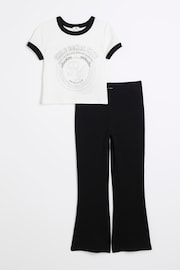 River Island Cream Top & Legging Set - Image 1 of 4