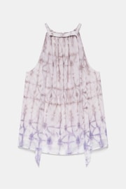 Mint Velvet Lilac Purple Ombre Tie Dye Top - Image 3 of 4