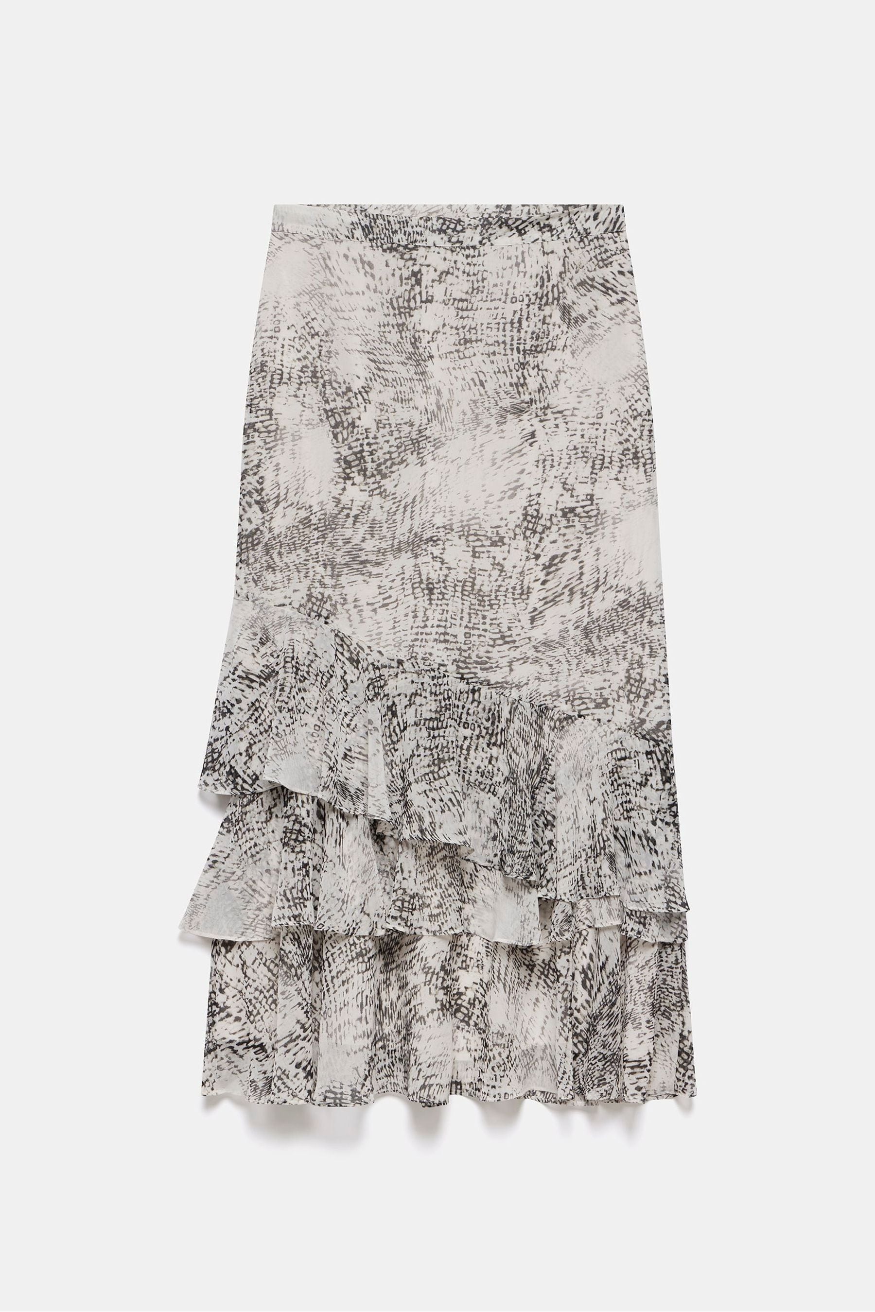 Buy Mint Velvet Cream Snake Print Midi Skirt from the Next UK online shop