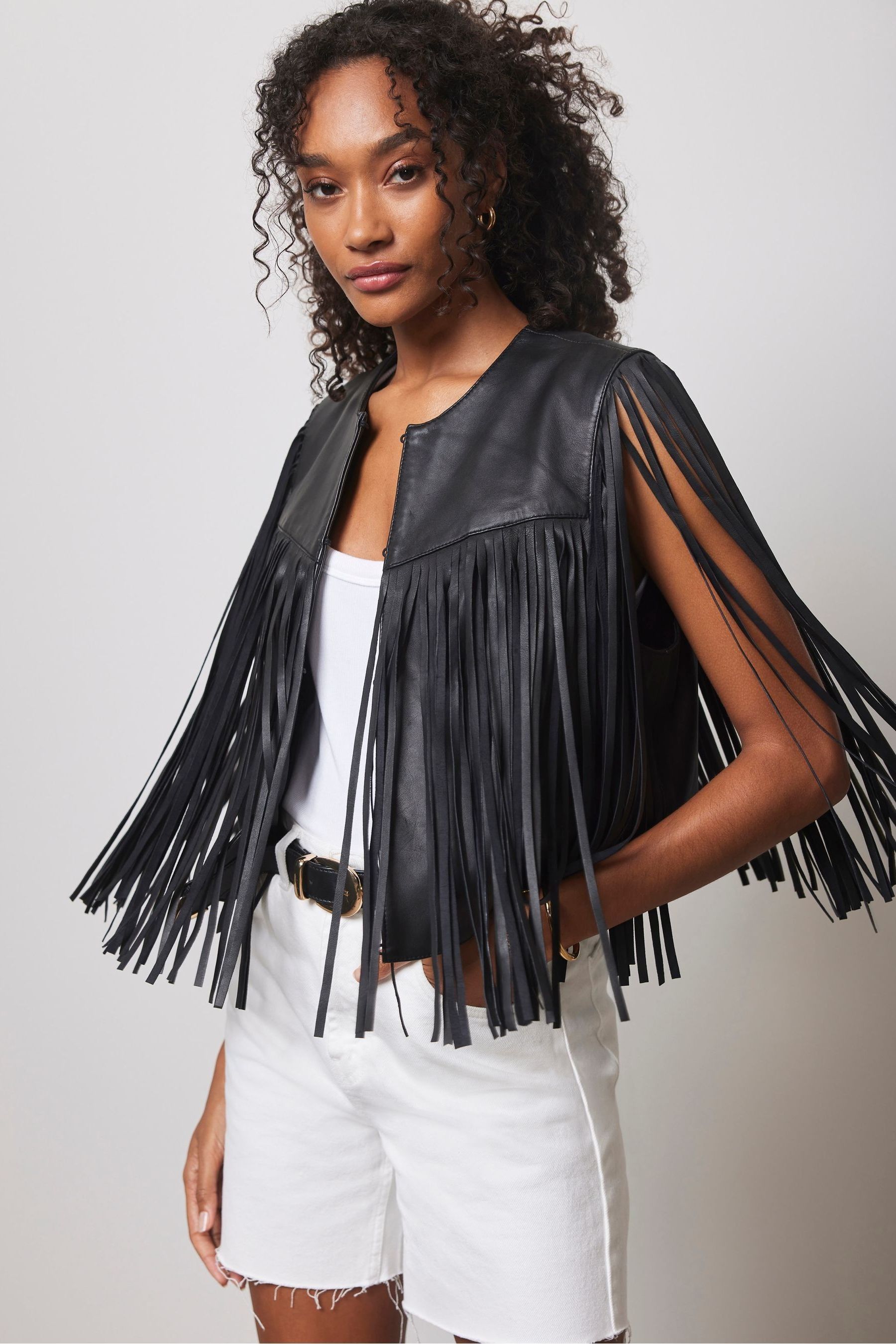 Mint velvet black leather jacket clearance