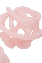 Fifty Five South Pink Knot Decor Glass Ornament - Image 6 of 6