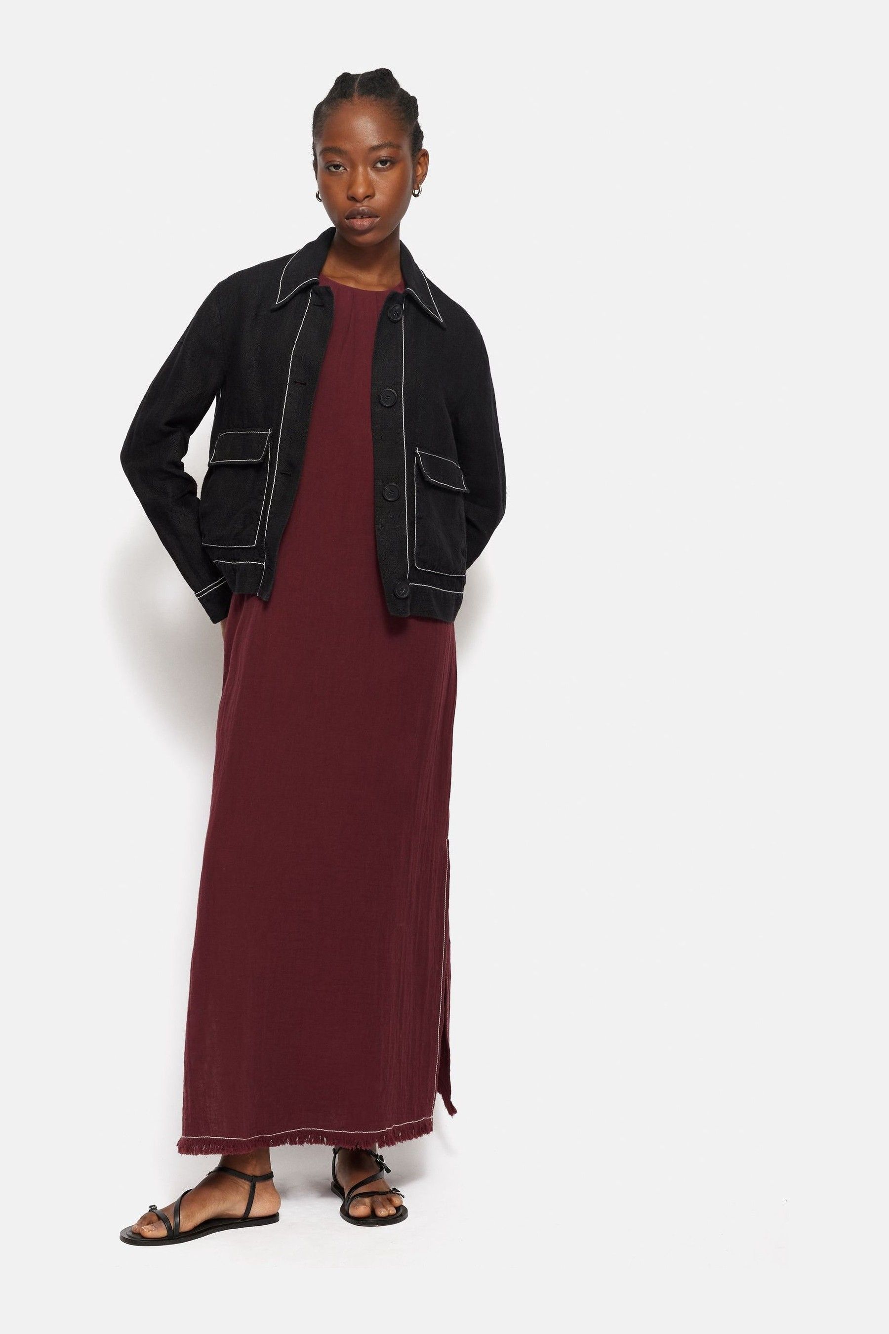 Jigsaw red dress new arrivals