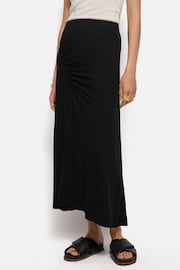 Jigsaw Black Jersey Ruched Skirt - Image 1 of 6