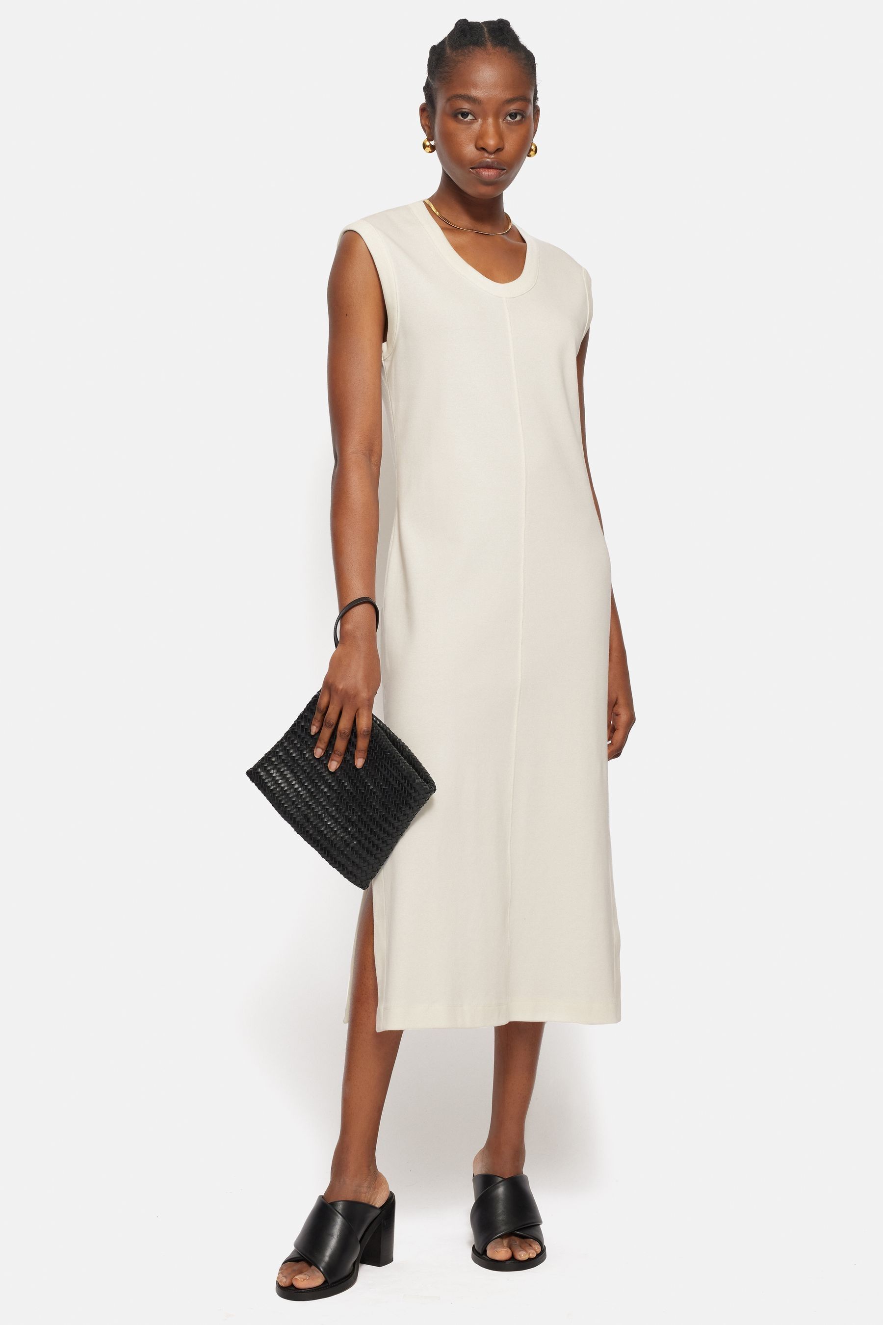 Buy Jigsaw Cream 100 Cotton Column T Shirt Dress from Next Germany
