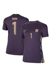 Nike Purple Womens England Away Stadium Shirt 2024 Shirt - Image 1 of 3