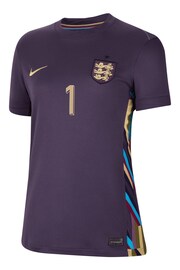 Nike Purple Womens England Away Stadium Shirt 2024 Shirt - Image 2 of 3