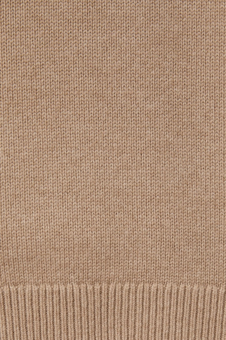 Reiss Camel Brown Cloud Wool Blend Raglan Sleeve Jumper - Image 5 of 5