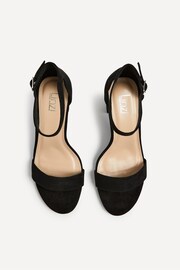 Linzi Black Legacy Wide Fit Barely There Closed Back Block Heeled Sandals - Image 4 of 5