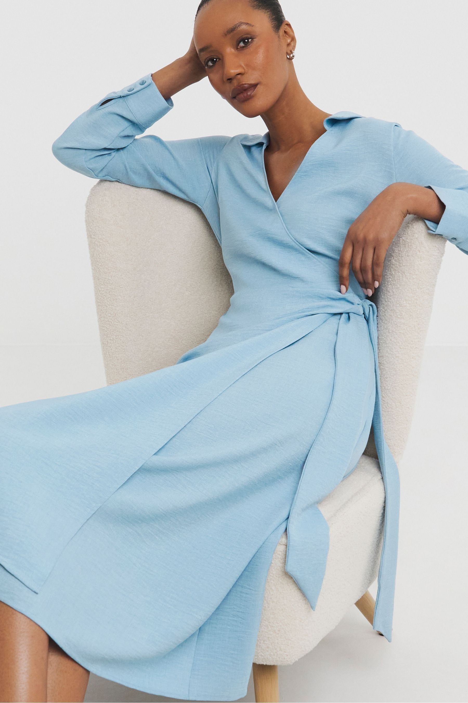 Wrap shirt dress outlet