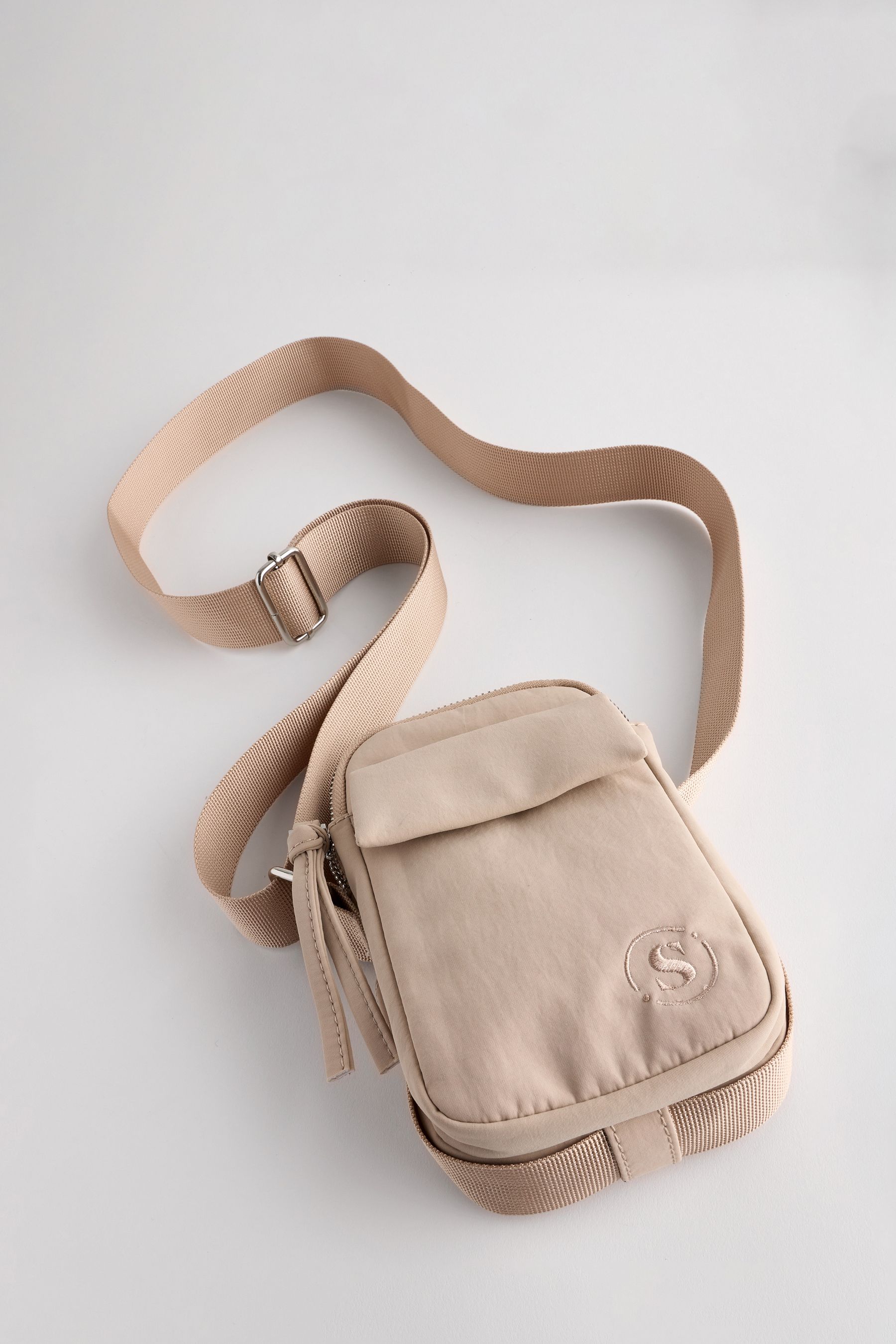 Buy self. Neutral Cross Body Phone Bag from Next Ireland