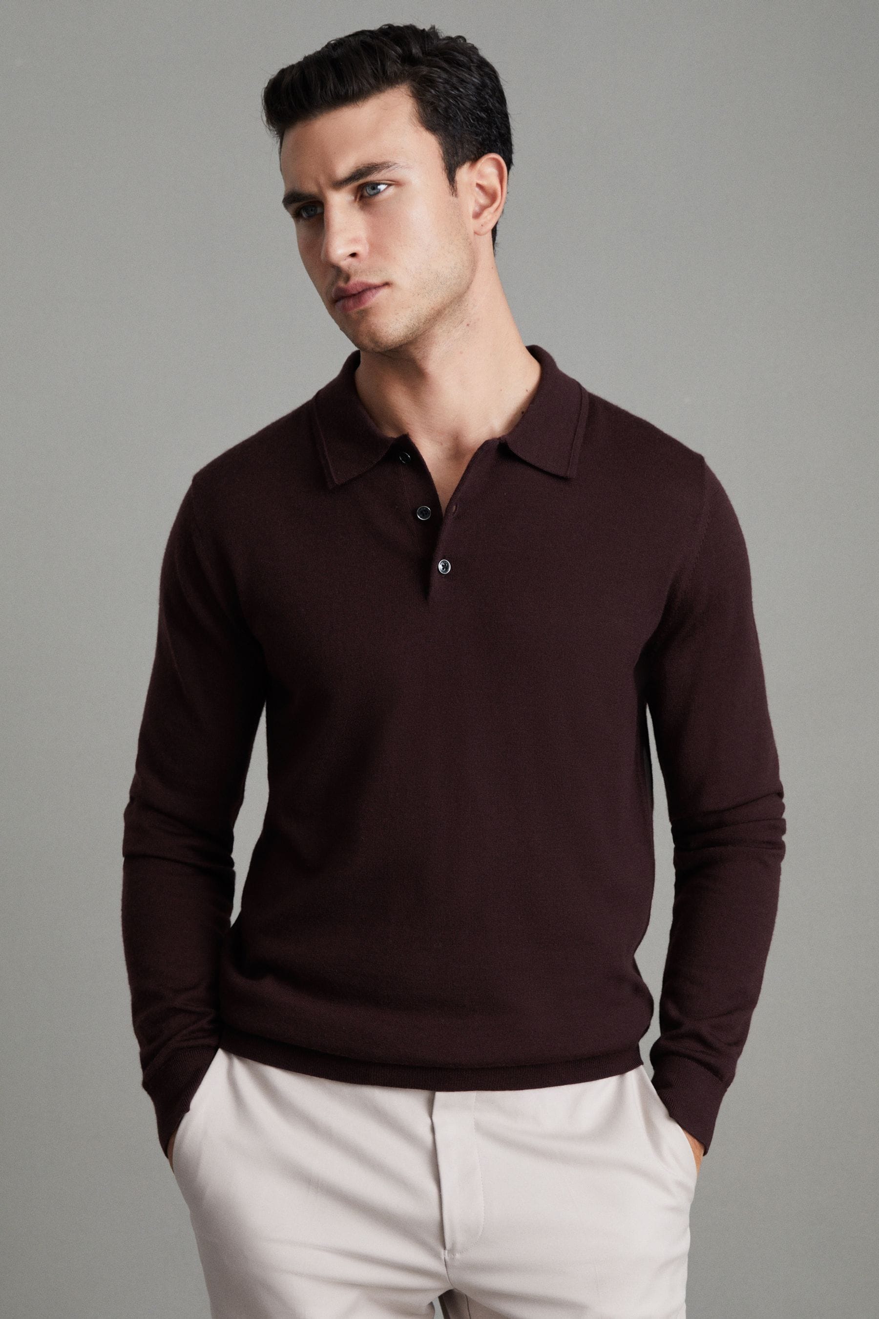 Next merino wool polo new arrivals