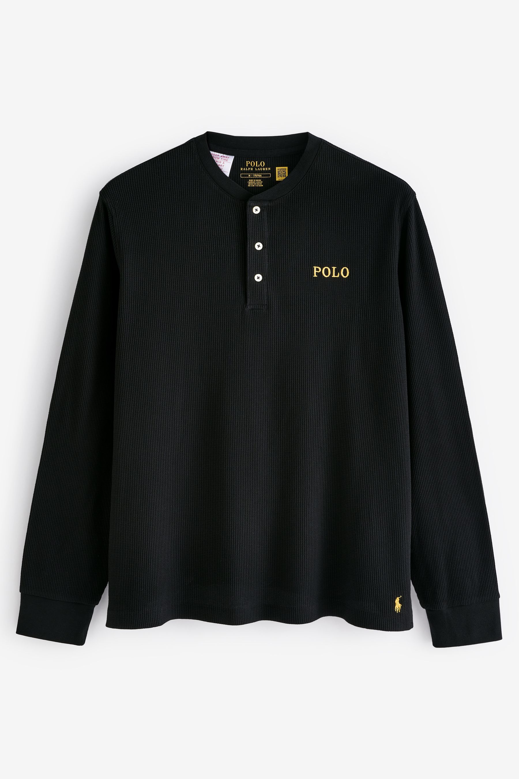 Ralph lauren waffle knit long sleeve top