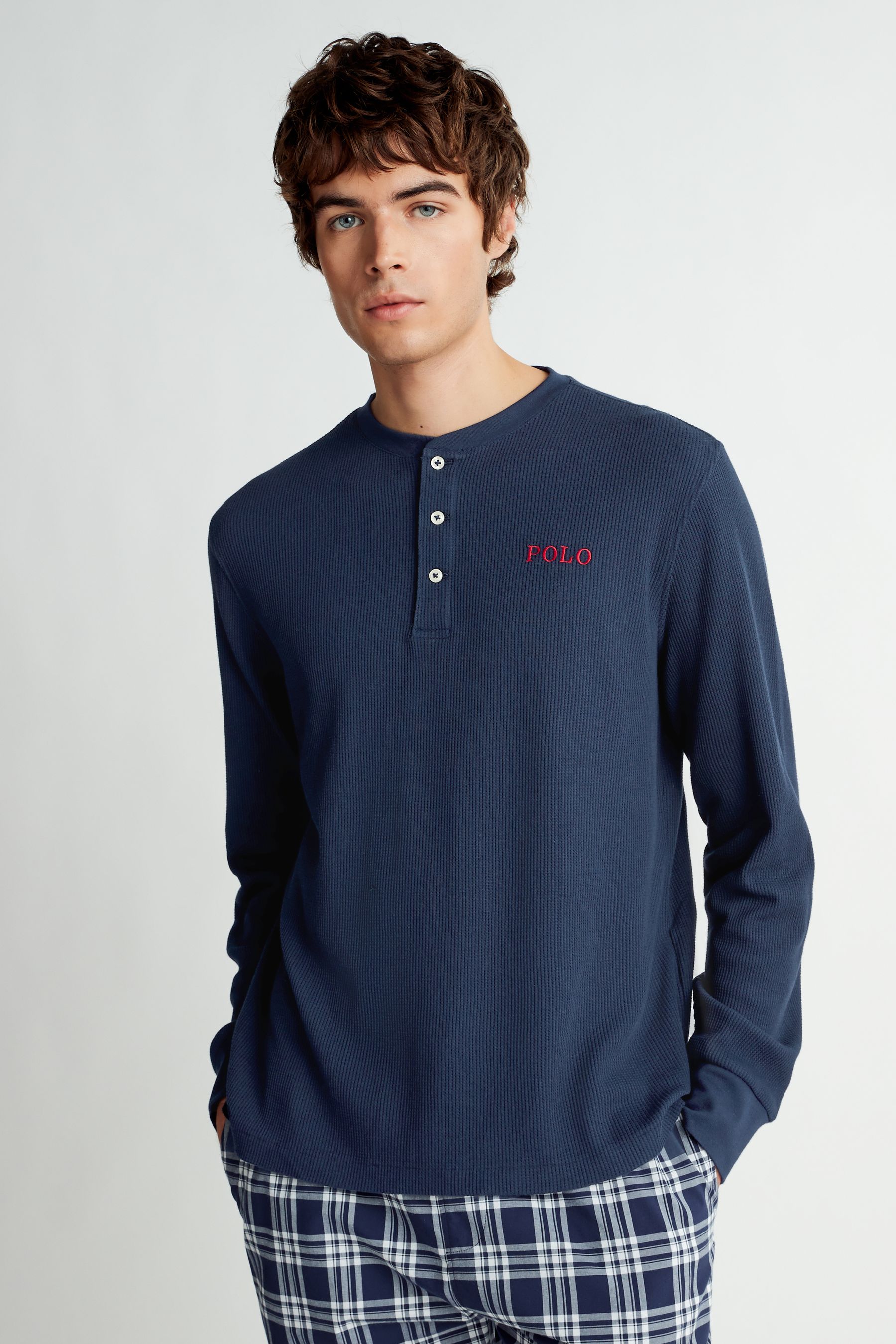 Ralph lauren waffle knit long sleeve top