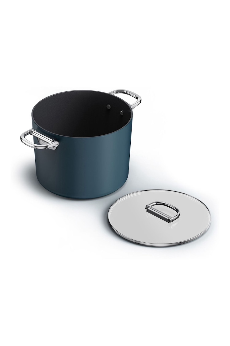 Joseph Joseph Midnight Blue Space Folding Handle Ceramic Nonstick 25cm Stock Pot and Lid - Image 2 of 7