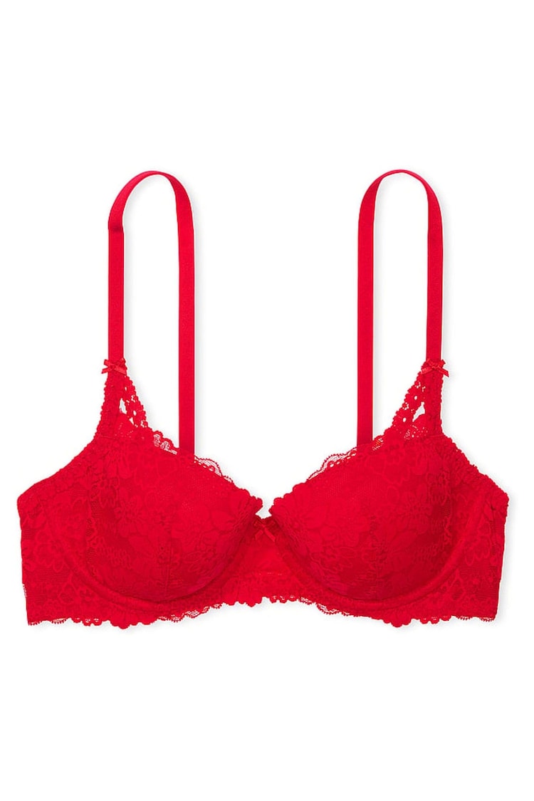 Victoria's Secret PINK Red Pepper Balcony The Wink Lace Bra - Image 3 of 3