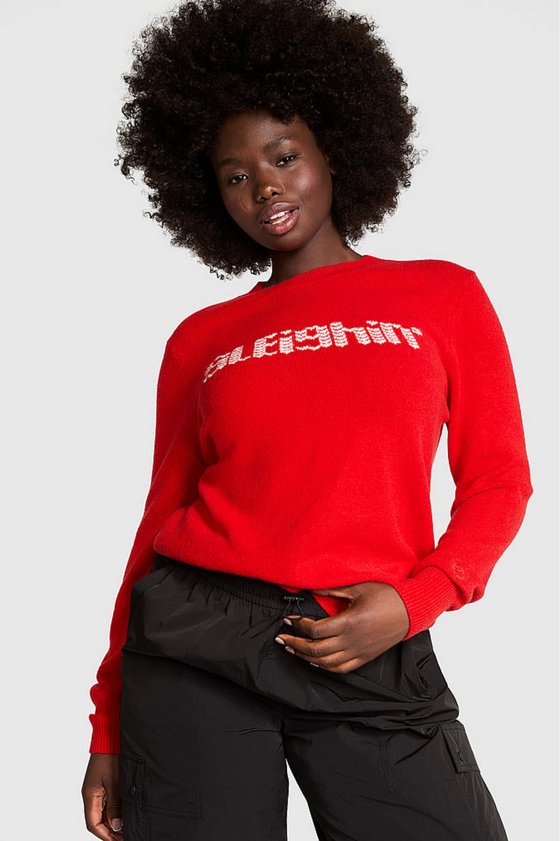 Buy Victoria s Secret PINK Red Pepper Sleighin Christmas Crewneck Jumper from the Next UK online shop