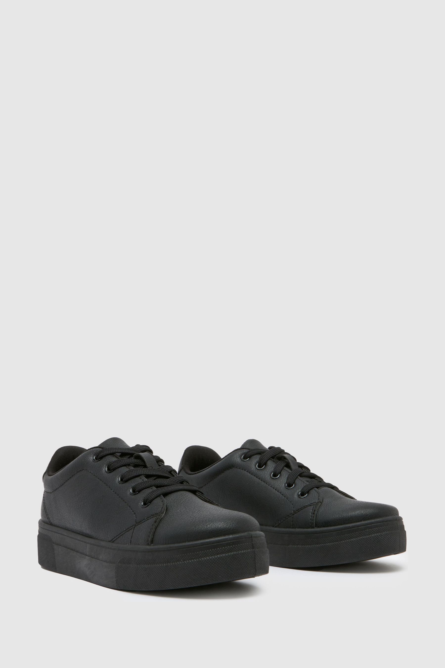 Schuh white platform trainers top