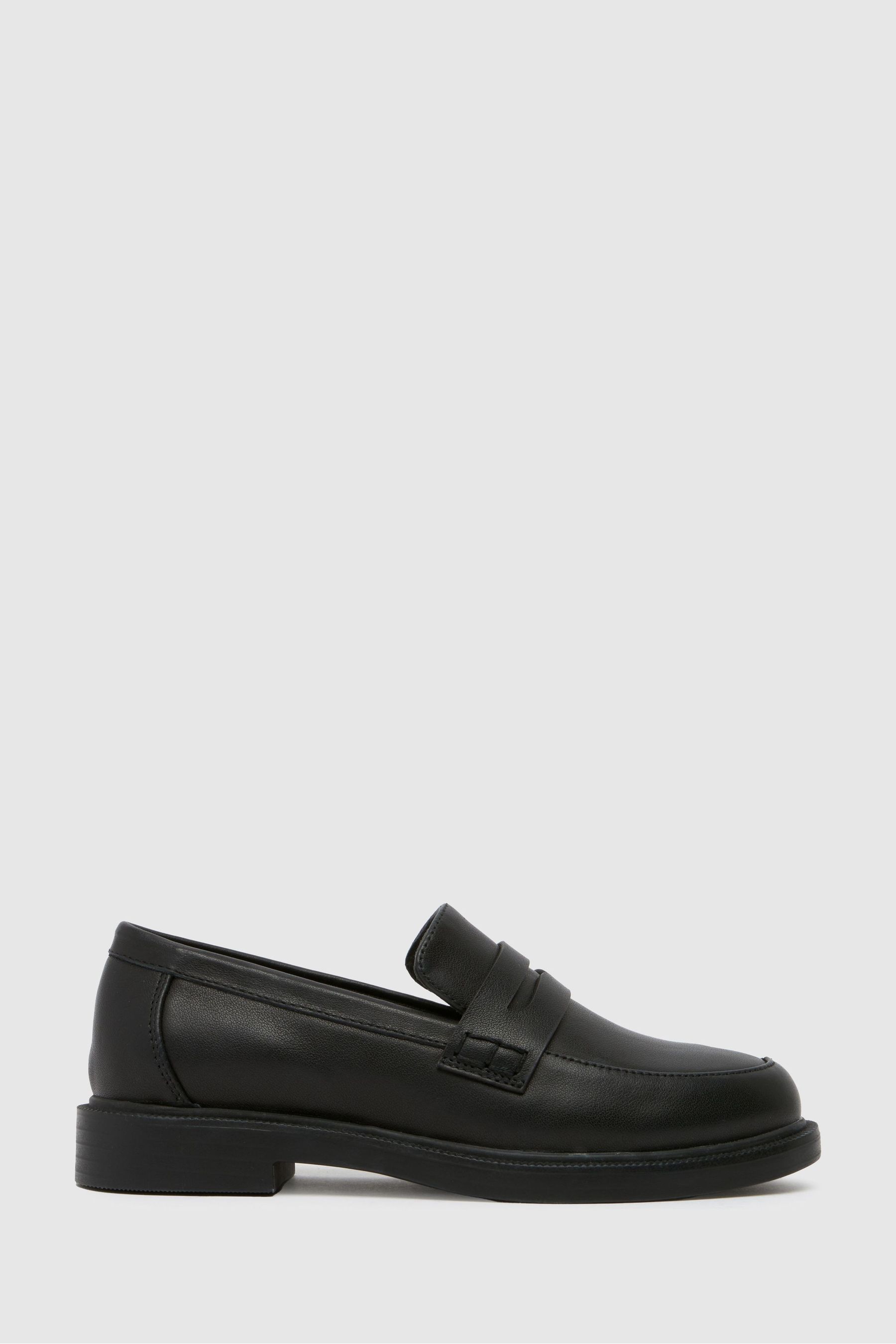 Buy Schuh Junior BTS Libby Black Loafers from Next USA