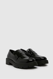 Schuh Livia Chunky Patent Black Loafers - Image 2 of 4