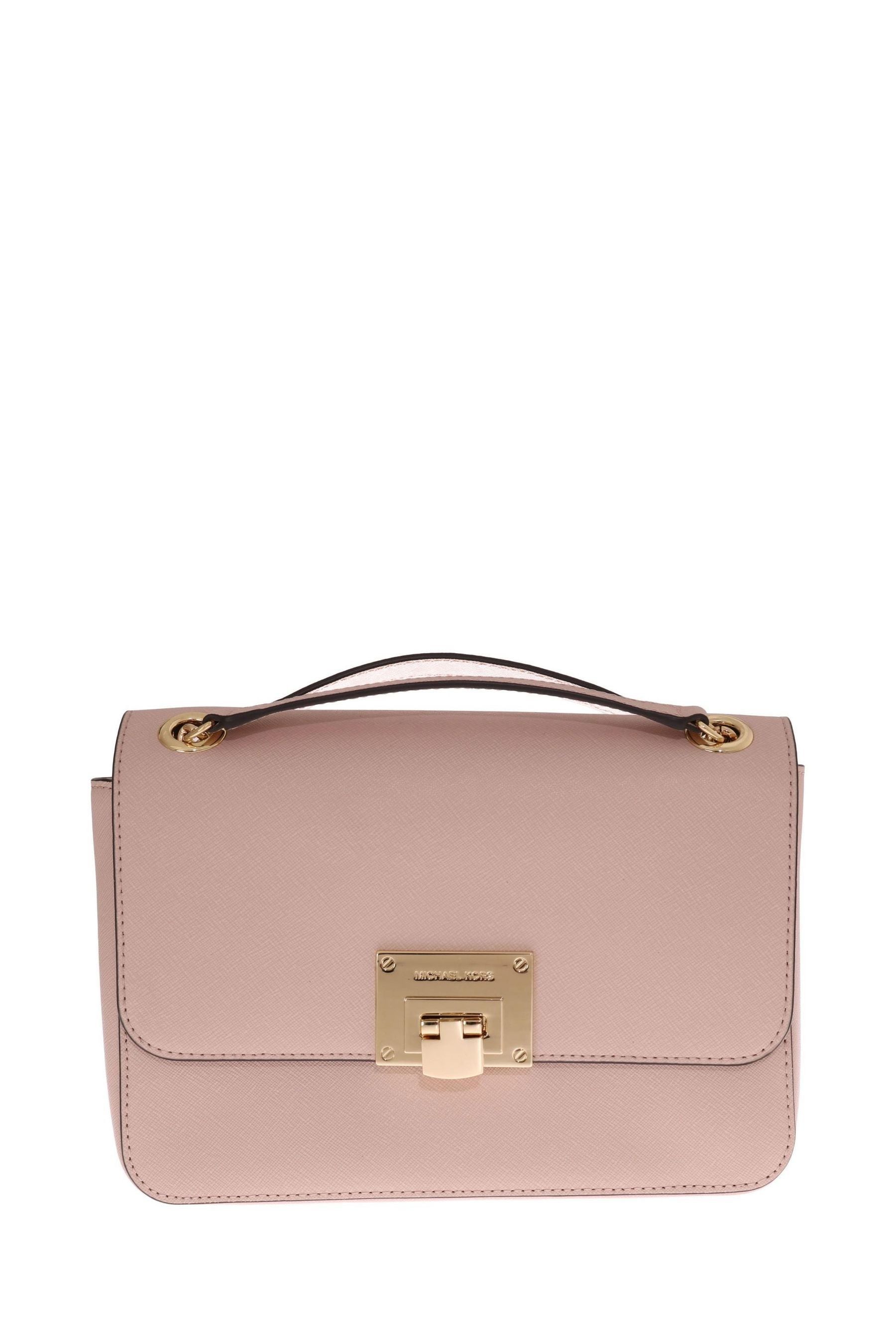 Buy Michael Kors Pink Tina Leather Shoulder Bag from the Next UK online shop
