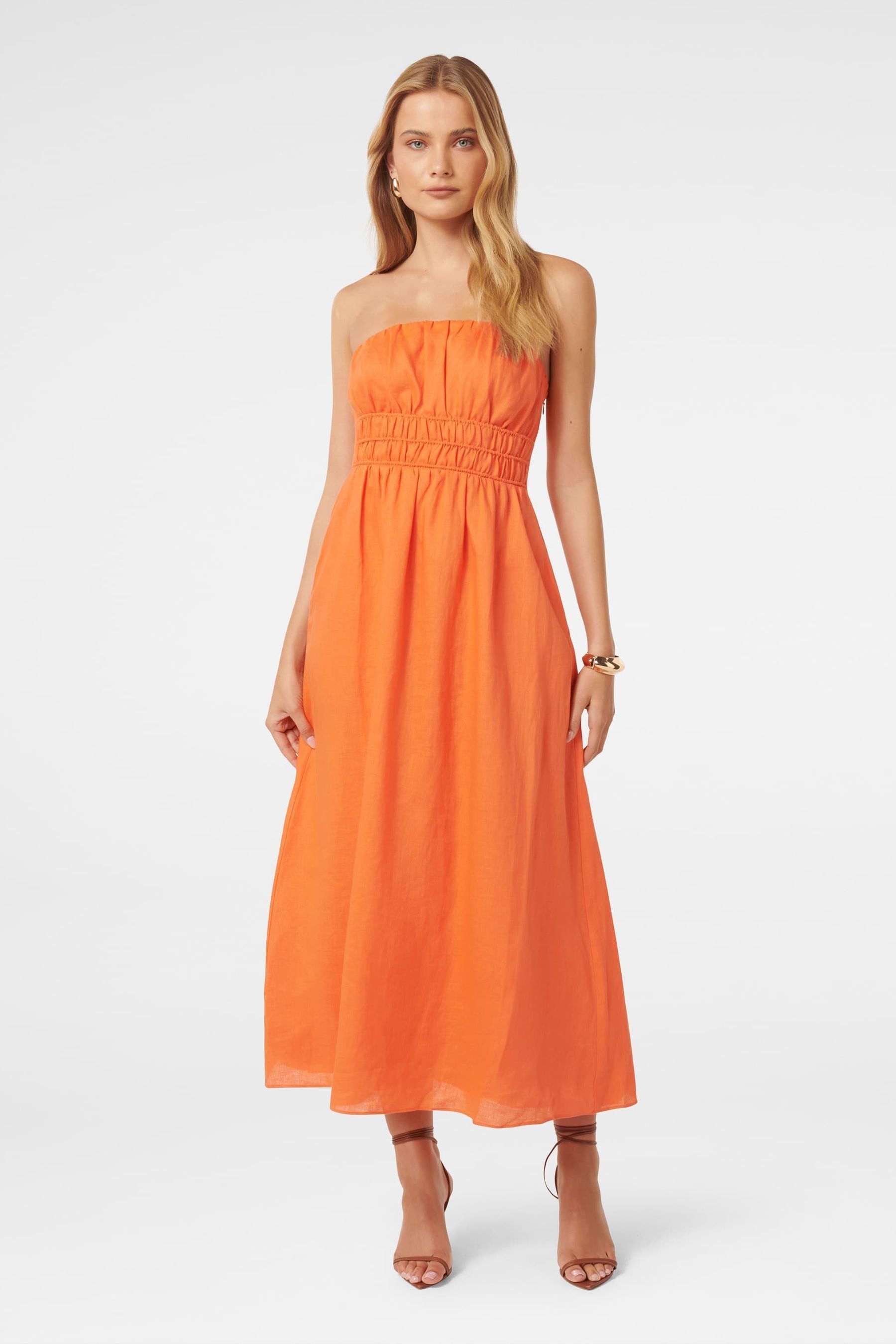 Forever new orange dress hotsell