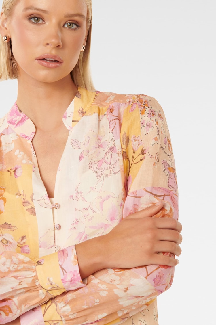 Forever New Cream Delia Yoke Detail Blouse - Image 2 of 5