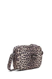 PIECES Black Leopad Print Crossbody Bag - Image 1 of 2