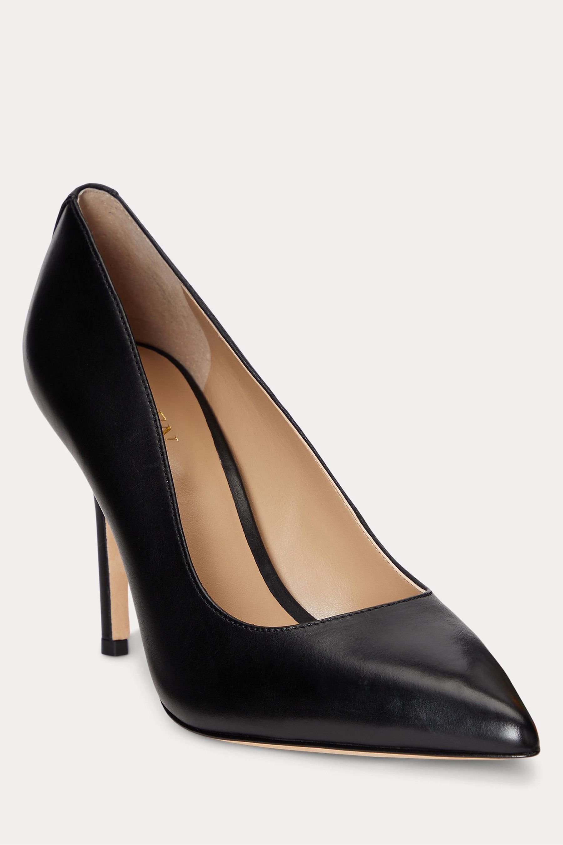 Buy Lauren Ralph Lauren Lindella II Burnished Leather Heels from the Next UK online shop