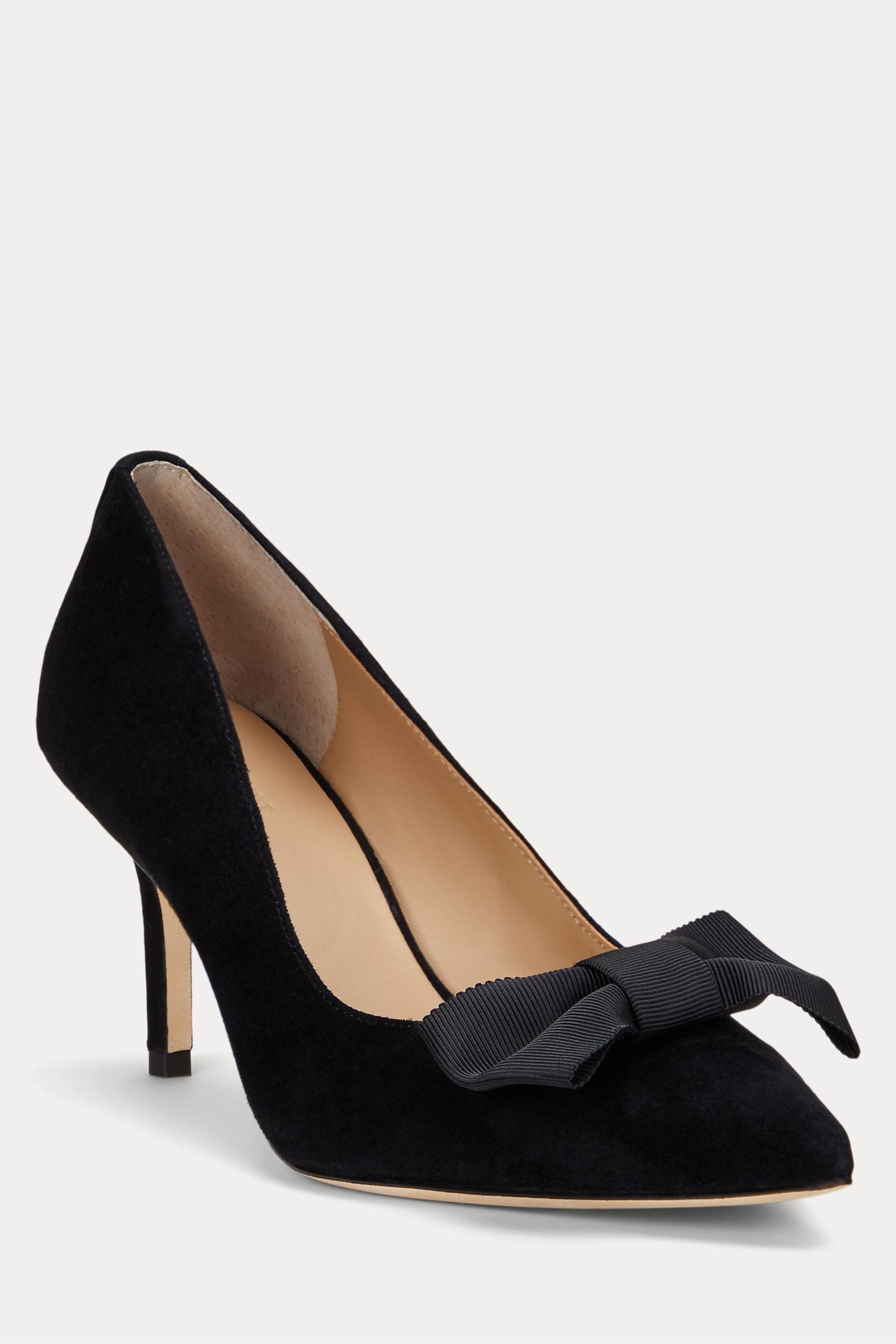 Ralph lauren black heels clearance