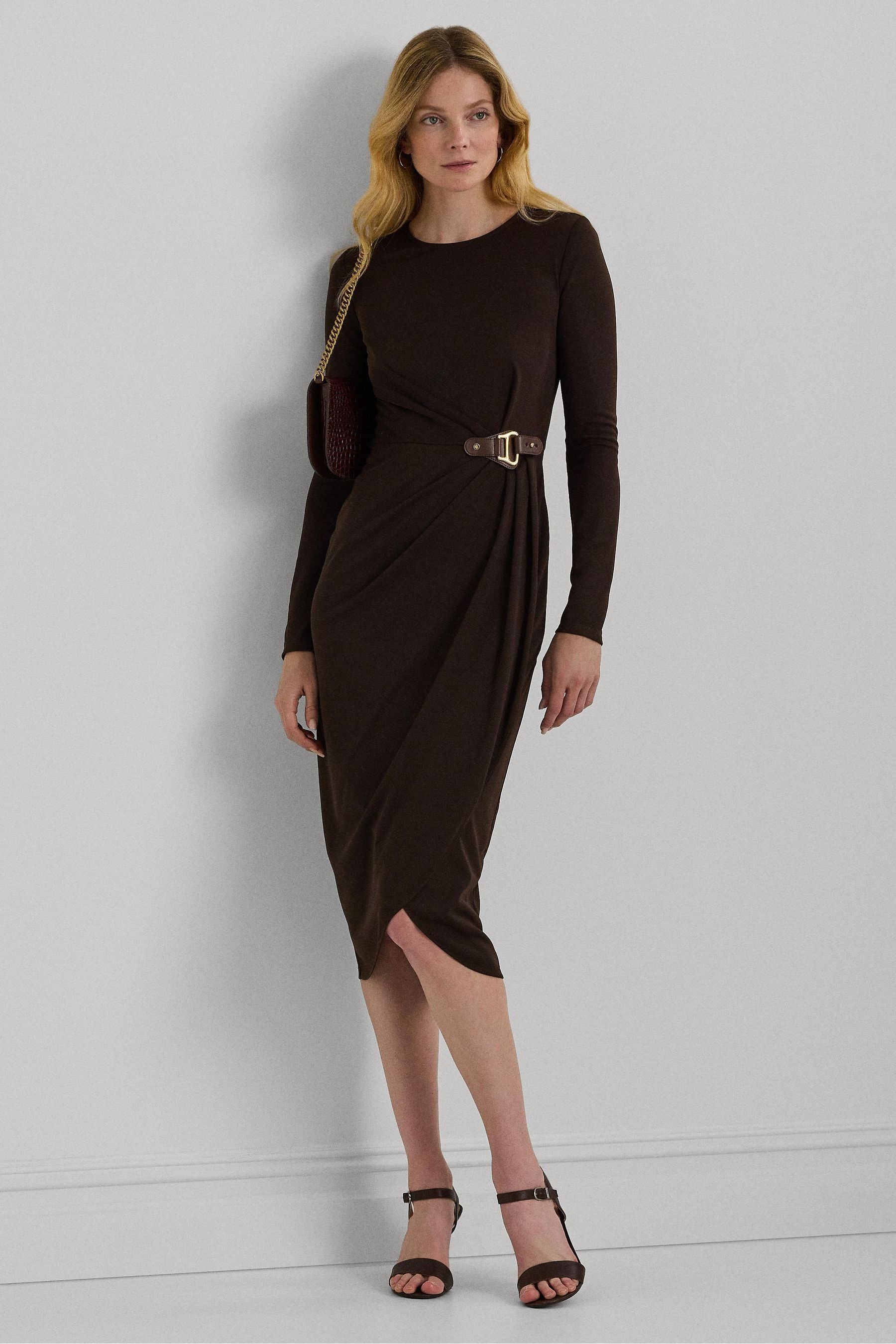 Lauren jersey dress deals