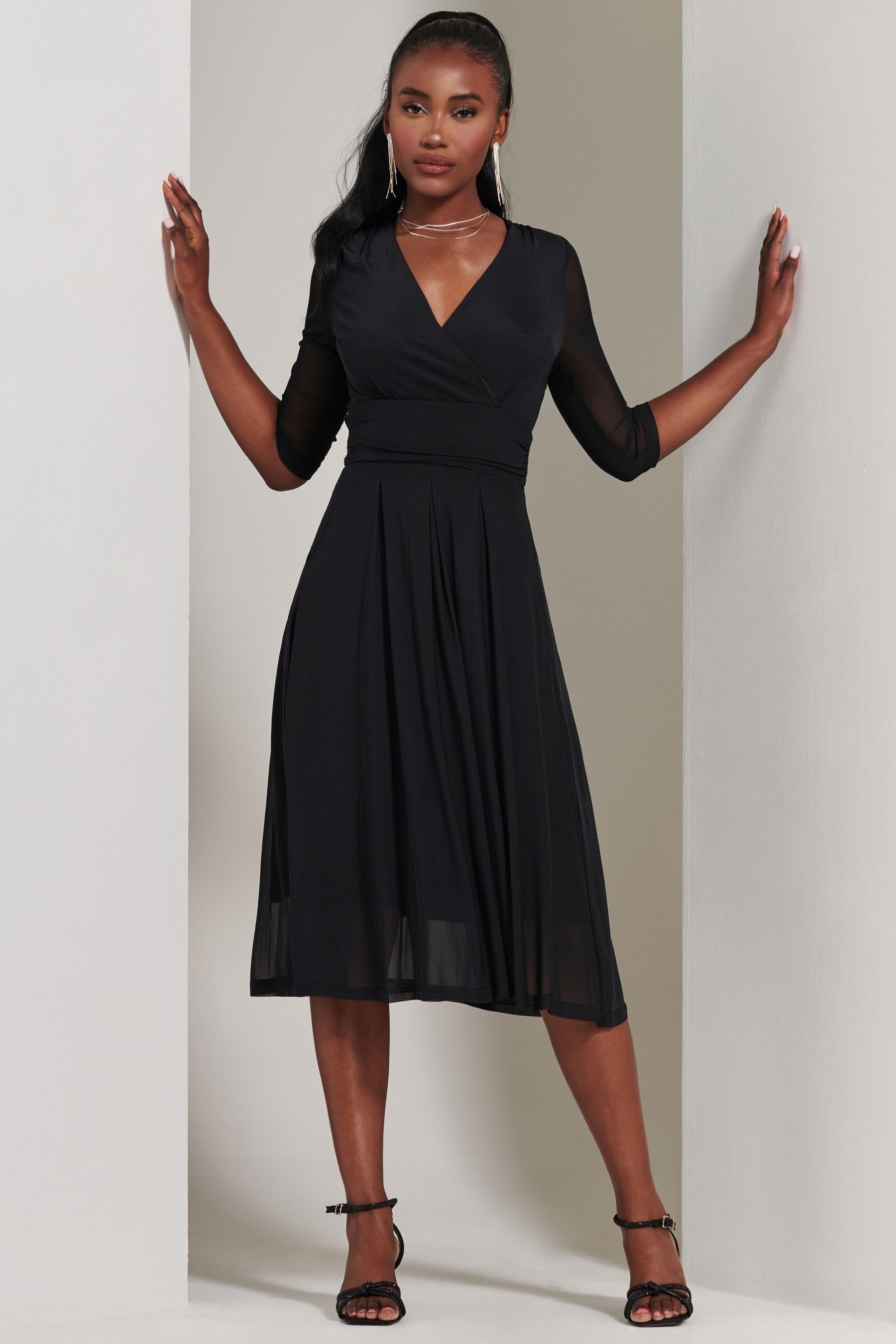 Jolie moi wrap dress hotsell