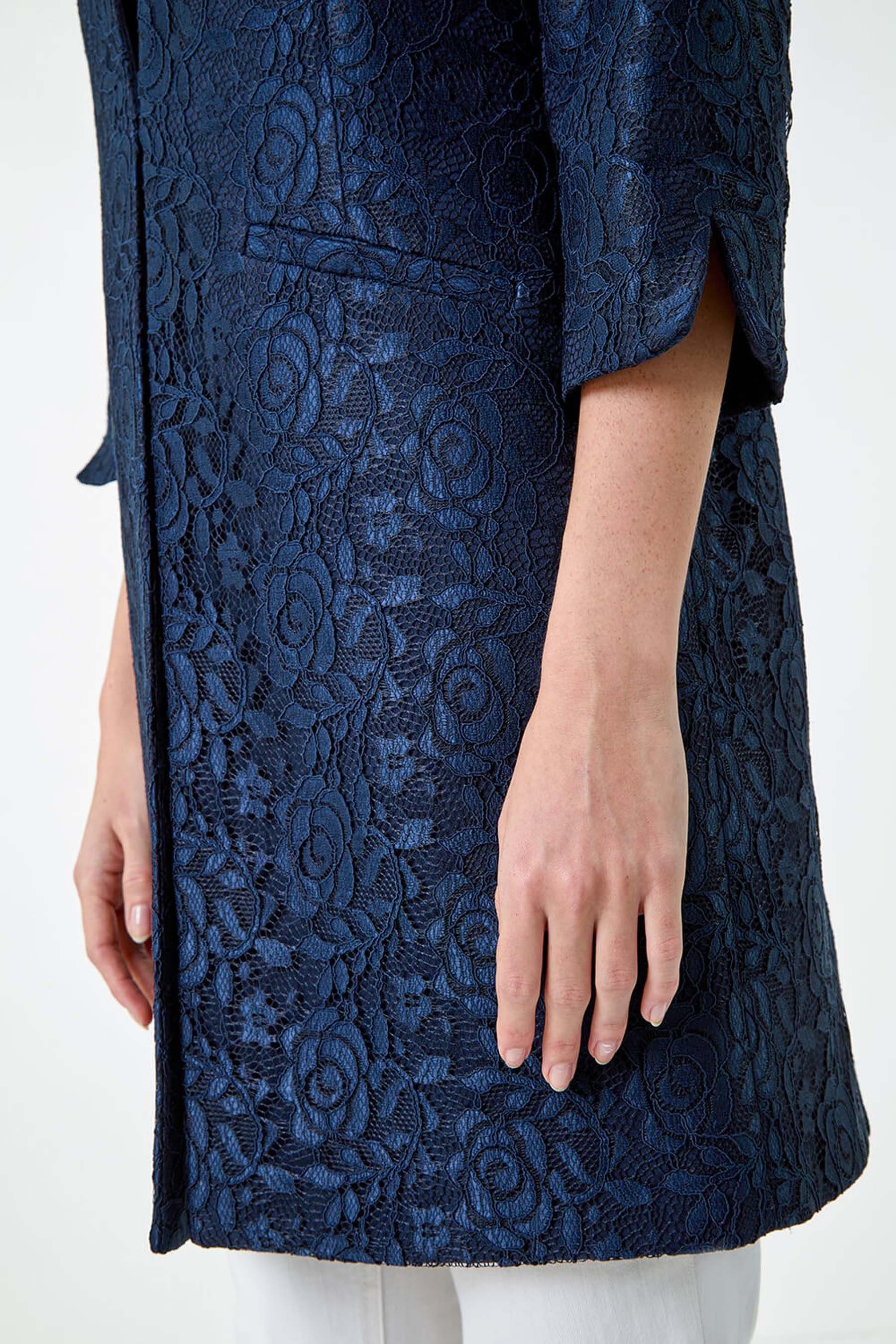 Buy Roman Blue Lace Longline Formal Jacket from the Next UK online shop