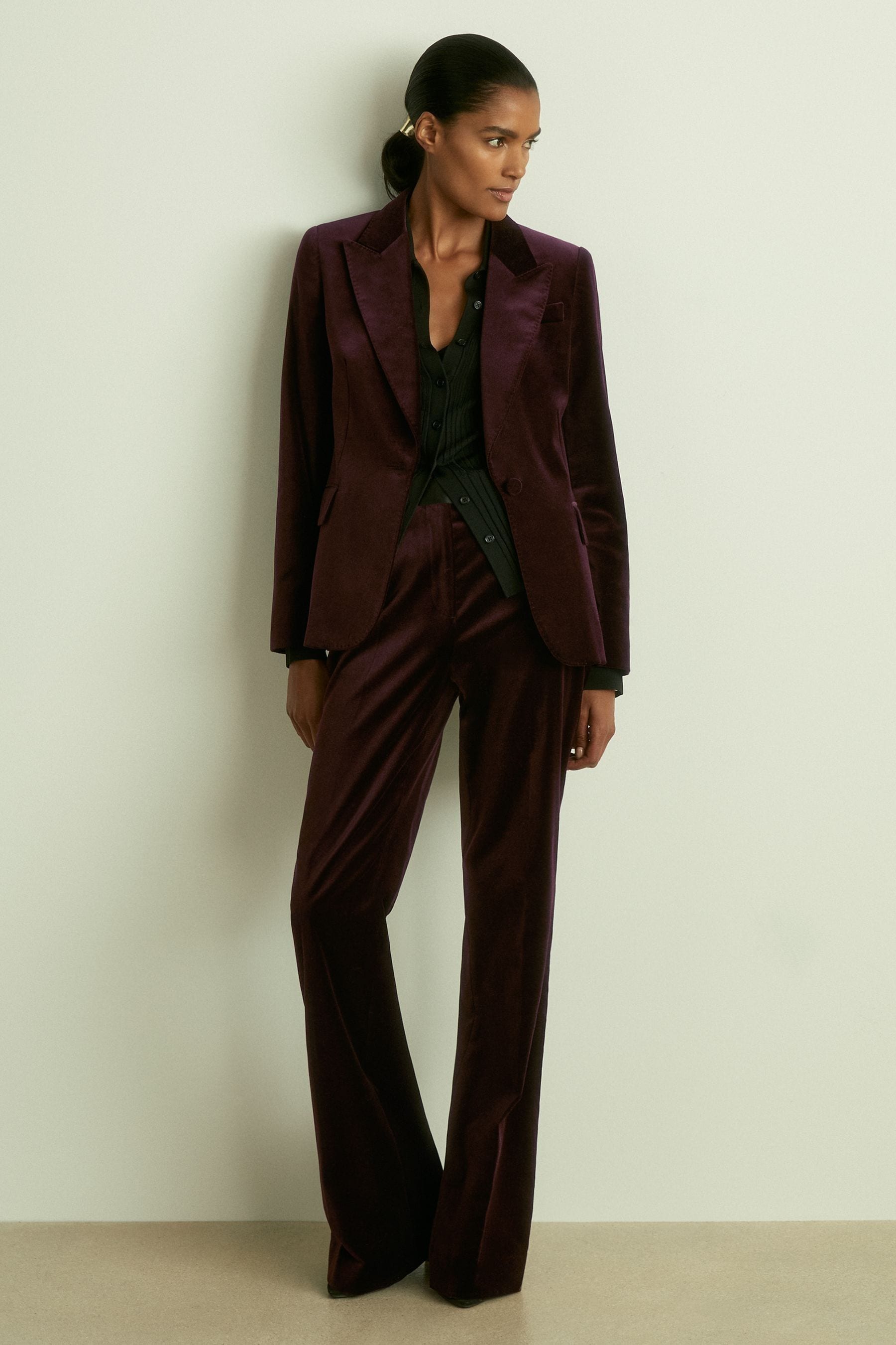 Cotton velvet jacket store